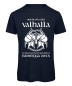 Mobile Preview: Nur die Ehe oder Valhalla Männer JGA Shirt Navy
